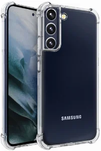 Samsung Galaxy S22 Ultra Kılıf Silikon Köşe Korumalı Airbag Darbe Emici Kapak - Şeffaf