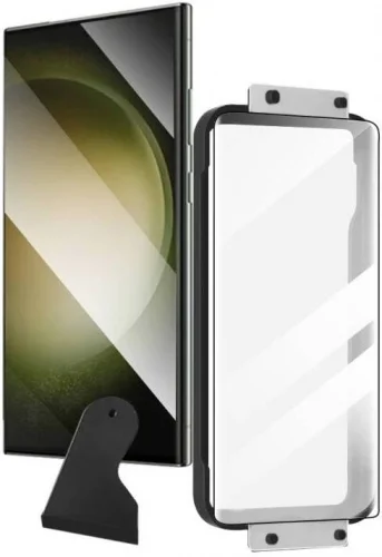 Samsung Galaxy S22 Ultra Ekran Koruyucu Kolay Uygulama Aparatlı Easy Body - Siyah