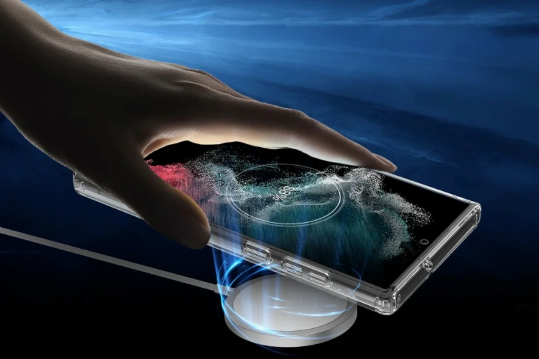 Samsung Galaxy S22 Ultra Kılıf Şeffaf Magsafe Wireless Özellikli Kapak