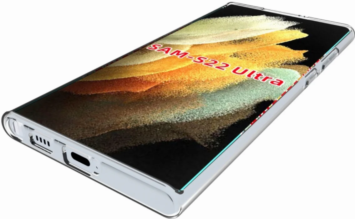 Samsung Galaxy S22 Ultra Kılıf Ultra İnce Esnek Süper Silikon 0.3mm - Şeffaf