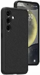 Samsung Galaxy S24 Kılıf Magsafe Şarj Özellikli Karbon Fiber Görünümlü T-Karbon Kapak - Siyah