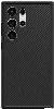 Samsung Galaxy S24 Ultra Kılıf Magsafe Şarj Özellikli Karbon Fiber Görünümlü T-Karbon Kapak - Siyah