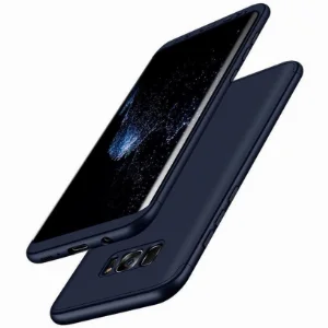 Samsung Galaxy S8 Plus Kılıf 3 Parçalı 360 Tam Korumalı Rubber AYS Kapak  - Lacivert