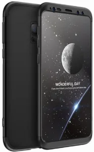 Samsung Galaxy S9 Kılıf 3 Parçalı 360 Tam Korumalı Rubber AYS Kapak  - Siyah