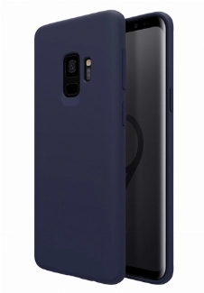 Samsung Galaxy S9 Kılıf İnce Soft Mat Renkli Esnek Silikon Kapak - Lacivert