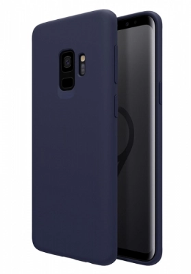 Samsung Galaxy S9 Kılıf İnce Soft Mat Renkli Esnek Silikon Kapak - Lacivert