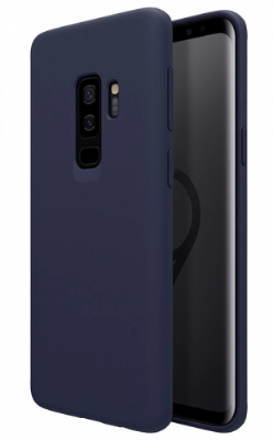 Samsung Galaxy S9 Plus Kılıf İnce Soft Mat Renkli Esnek Silikon Kapak - Lacivert