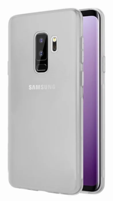 Samsung Galaxy S9 Plus Kılıf Ultra İnce Kaliteli Esnek Silikon 0.2mm - Şeffaf