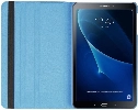 Samsung Galaxy Tab A 10.1 (T580) Tablet Kılıfı 360 Derece Dönebilen Standlı Kapak - Mavi