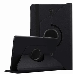 Samsung Galaxy Tab A 10.5 (T590) Tablet Kılıfı 360 Derece Dönebilen Standlı Kapak - Siyah
