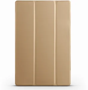 Samsung Galaxy Tab A 10.5 - T590 Tablet Kılıfı Standlı Smart Cover Kapak - Gold