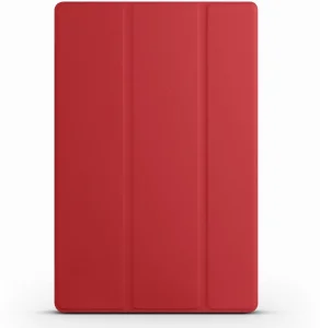 Samsung Galaxy Tab A 10.5 - T590 Tablet Kılıfı Standlı Smart Cover Kapak - Kırmızı