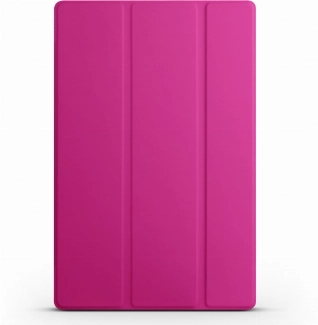 Samsung Galaxy Tab A 10.5 - T590 Tablet Kılıfı Standlı Smart Cover Kapak - Pembe