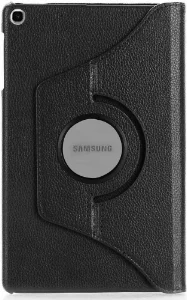 Samsung Galaxy Tab A8 T290 Tablet Kılıfı 360 Derece Dönebilen Standlı Kapak - Siyah