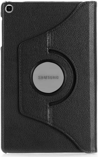 Samsung Galaxy Tab A8 T290 Tablet Kılıfı 360 Derece Dönebilen Standlı Kapak - Siyah