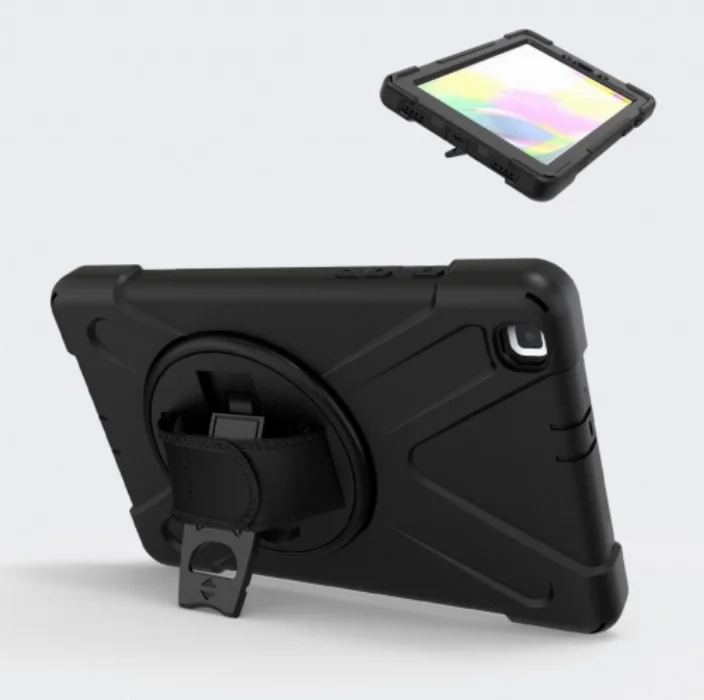 Samsung Galaxy Tab A 8inç T290 Kılıf Zore Defender Tablet Silikon - Siyah