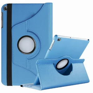Samsung Galaxy Tab A7 T500 Tablet Kılıfı 360 Derece Dönebilen Standlı Kapak - Mavi