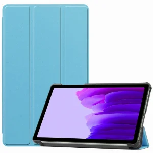Samsung Galaxy Tab A7 T500 Tablet Kılıfı Standlı Smart Cover Kapak - Mavi
