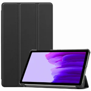 Samsung Galaxy Tab A7 T500 Tablet Kılıfı Standlı Smart Cover Kapak - Siyah