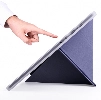 Samsung Galaxy Tab A7 T500 Tablet Kılıfı Standlı Tri Folding Kalemlikli Silikon Smart Cover - Mor