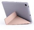 Samsung Galaxy Tab A7 T500 Tablet Kılıfı Standlı Tri Folding Kalemlikli Silikon Smart Cover - Pembe