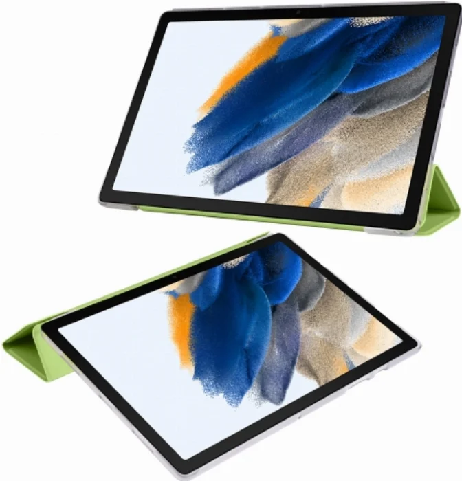Samsung Galaxy Tab A8 10.5 SM-X200 Tablet Kılıfı Standlı Smart Cover Kapak - Yeşil