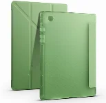 Samsung Galaxy Tab A8 10.5 SM-X200 Tablet Kılıfı Standlı Tri Folding Kalemlikli Silikon Smart Cover - Yeşil