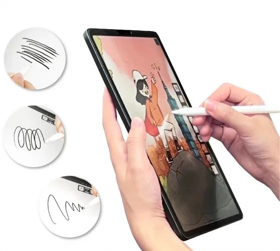 Samsung Galaxy Tab S10  Ekran Koruyucu Parmak İzi Bırakmayan Çizim İçin Kağıt Hissi Paper-Like Serisi - Şeffaf