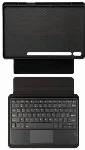 Samsung Galaxy Tab S10  Klavyeli Kılıf Zore Border Keyboard Bluetooh Bağlantılı Standlı Tablet Kılıfı - Siyah