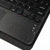 Samsung Galaxy Tab S10 Plus Klavyeli Kılıf Zore Border Keyboard Bluetooh Bağlantılı Standlı Tablet Kılıfı - Siyah