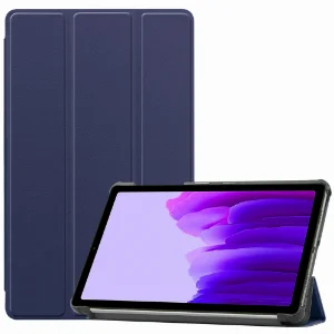 Samsung Galaxy Tab S7 FE T737 Tablet Kılıfı Standlı Smart Cover Kapak - Lacivert