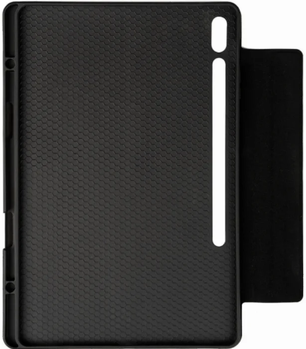 Samsung Galaxy Tab S7 Plus T970 Klavyeli Kılıf Zore Border Keyboard Bluetooh Bağlantılı Standlı Tablet Kılıfı - Siyah