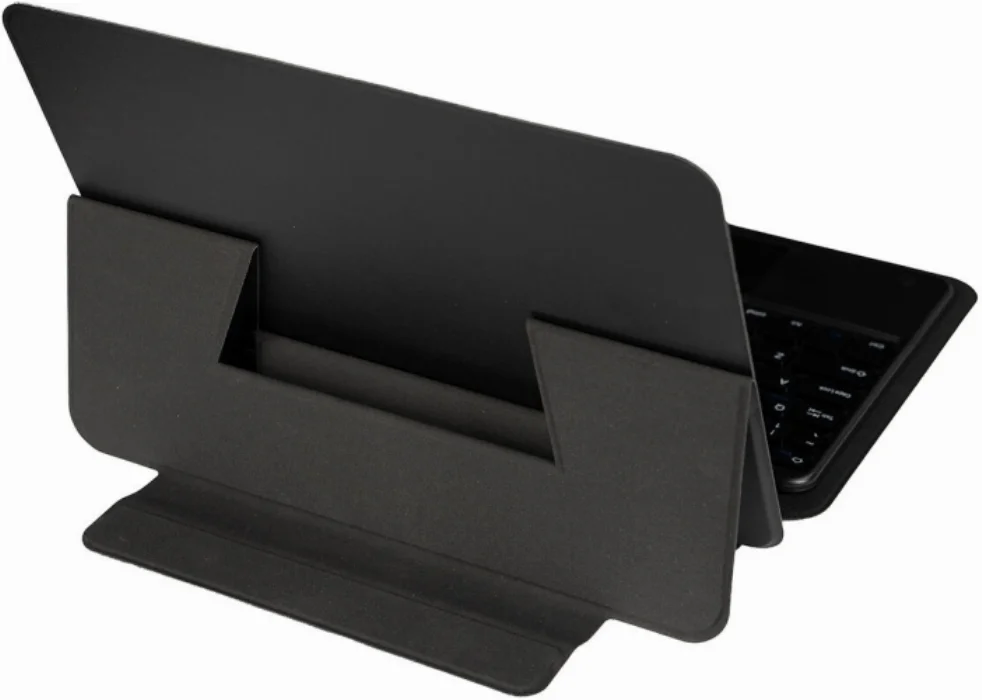 Samsung Galaxy Tab S7 Plus T970 Klavyeli Kılıf Zore Border Keyboard Bluetooh Bağlantılı Standlı Tablet Kılıfı - Siyah