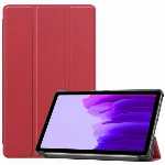 Samsung Galaxy Tab S7 Plus T970 Tablet Kılıfı Standlı Smart Cover Kapak - Kırmızı