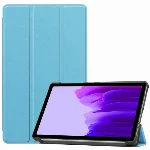 Samsung Galaxy Tab S7 Plus T970 Tablet Kılıfı Standlı Smart Cover Kapak - Mavi