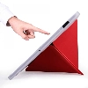 Samsung Galaxy Tab S8 Plus X800 Tablet Kılıfı Standlı Tri Folding Kalemlikli Silikon Smart Cover - Lacivert