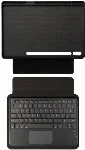 Samsung Galaxy Tab S8 Ultra X900 Klavyeli Kılıf Zore Border Keyboard Bluetooh Bağlantılı Standlı Tablet Kılıfı - Siyah