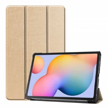 Samsung Galaxy Tab S8 X700 Tablet Kılıfı Standlı Smart Cover Kapak - Gold