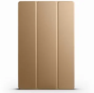 Samsung Galaxy Tab S9 FE Plus(+) Tablet Kılıfı Flip Smart Standlı Akıllı Kapak Smart Cover - Gold
