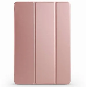 Samsung Galaxy Tab S9 FE Plus(+) Tablet Kılıfı Flip Smart Standlı Akıllı Kapak Smart Cover - Rose Gold