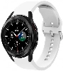 Samsung Galaxy Watch 4 Classic 42mm Silikon Kordon Tokalı Kademeli KRD-50 Kayış - Beyaz