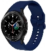 Samsung Galaxy Watch 4 Classic 42mm Silikon Kordon Tokalı Kademeli KRD-50 Kayış - Petrol Mavi