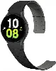 Samsung Galaxy Watch 5 40mm Kordon Çizgili Desenli Silikon KRD-111 Kordon - Yeşil