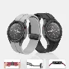 Samsung Galaxy Watch 5 40mm Silikon Kordon Zore KRD-84 Soft Pürüzsüz Metal Toka - Açık Yeşil
