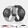 Samsung Galaxy Watch 5 40mm Silikon Kordon Zore KRD-84 Soft Pürüzsüz Metal Toka - Açık Yeşil