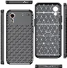 Samsung Galaxy XCover 7 Kılıf Silikon Parmak İzi Bırakmayan Karbon Soft Negro Kapak - Siyah