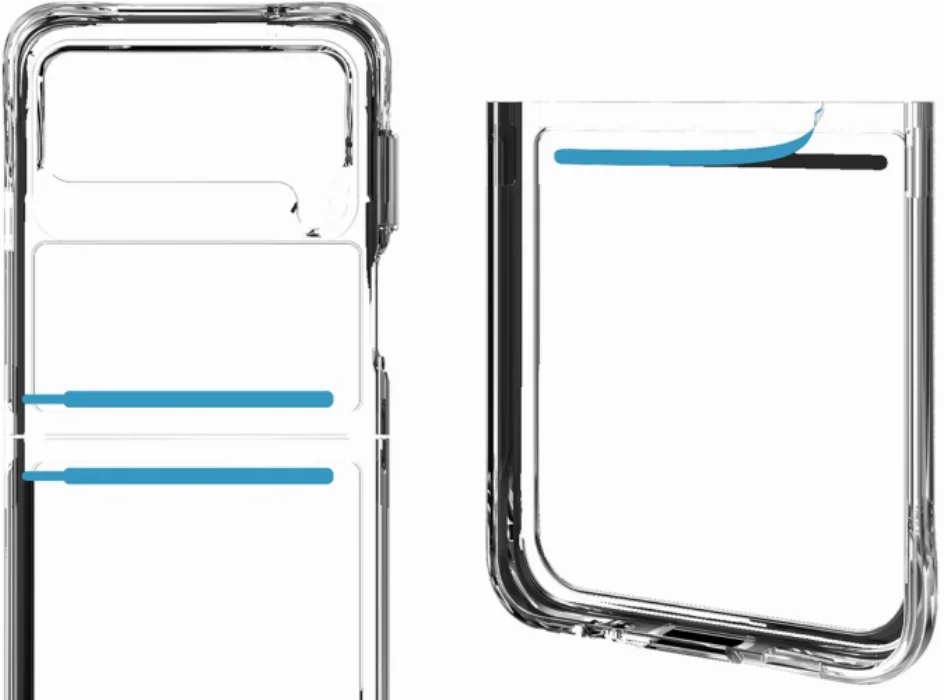 Samsung Galaxy Z Flip 4 Kılıf Şeffaf Kaliteli Lux Vonn Kapak 