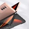 Samsung Galaxy Z Fold 2 Kılıf Standlı Parmak İzi Bırkmayan Z-Stand Kapak - Siyah