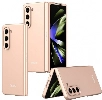 Samsung Galaxy Z Fold 5 Kılıf Sert Kıpta Mat İnce Kapak - Rose Gold