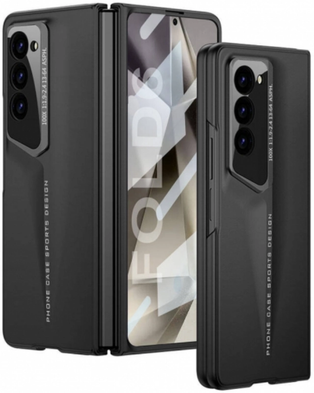 Samsung Galaxy Z Fold 6 Kılıf Ultra İnce Kamera Korumalı Sert Rubber Procase Kapak - Siyah